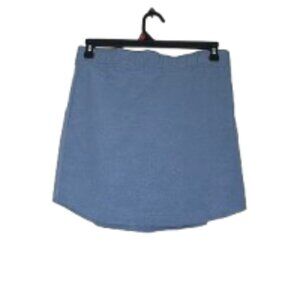 Eddie Bauer Elastic Waist Blue Floral Print Women's Skort Size Medium